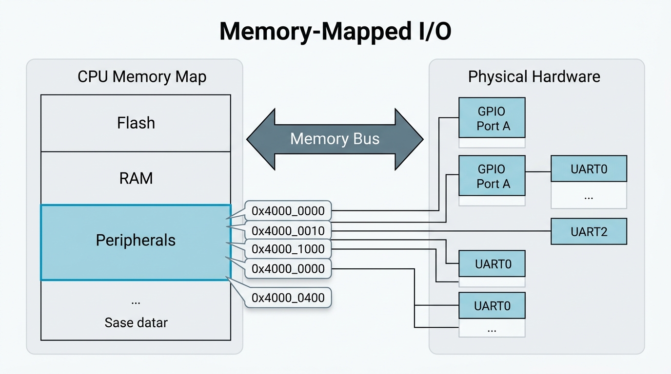 Memory-mapped register header file using C Structures