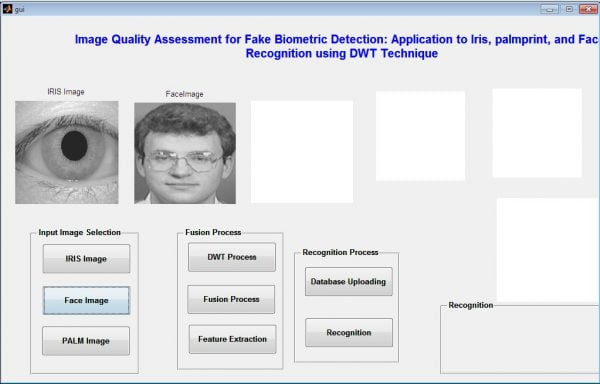 Fake Biometric Detection using DWT Technique with Secret Key Analysis Matlab 2