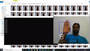 Gesture Recognition using CNN Opencv and Python 3