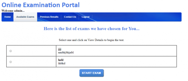 Online Examination Portal 2