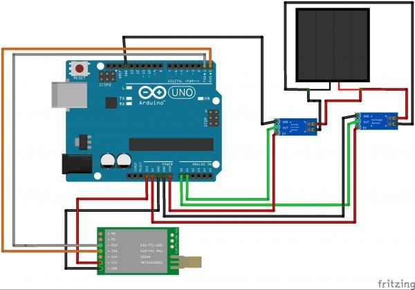 LoRa based Renewable Energy Monitoring System using Arduino TRANSMITTER