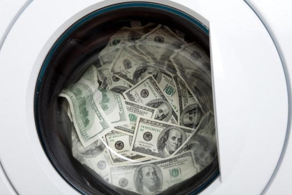 money laundry organized crime concept 91476080