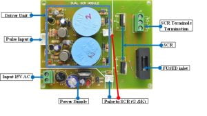 DUAL SCR MODULE with Driver Unit board layout