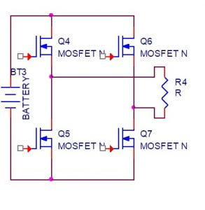 Example Circuit Formation for Full Bridge Inverter